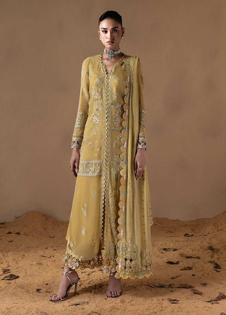 Moonlit Muse by Zarposh Embroidered Chiffon Suits Unstitched 3 Piece ZP25ML D-01 Cymelle - Formals Collection