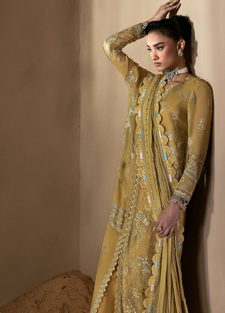 Moonlit Muse by Zarposh Embroidered Chiffon Suits Unstitched 3 Piece ZP25ML D-01 Cymelle - Formals Collection