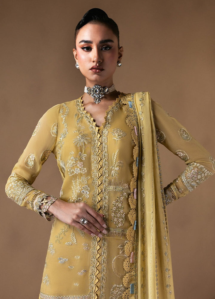 Moonlit Muse by Zarposh Embroidered Chiffon Suits Unstitched 3 Piece ZP25ML D-01 Cymelle - Formals Collection