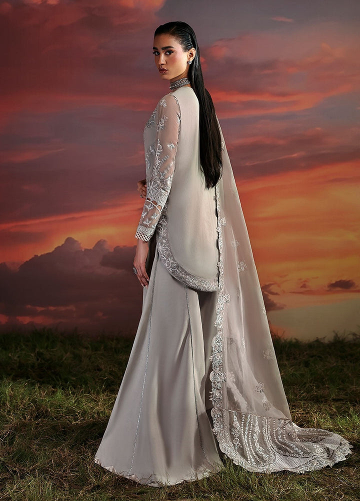 Moonlit Muse by Zarposh Embroidered Chiffon Suits Unstitched 3 Piece ZP25ML D-02 Lumen - Formals Collection