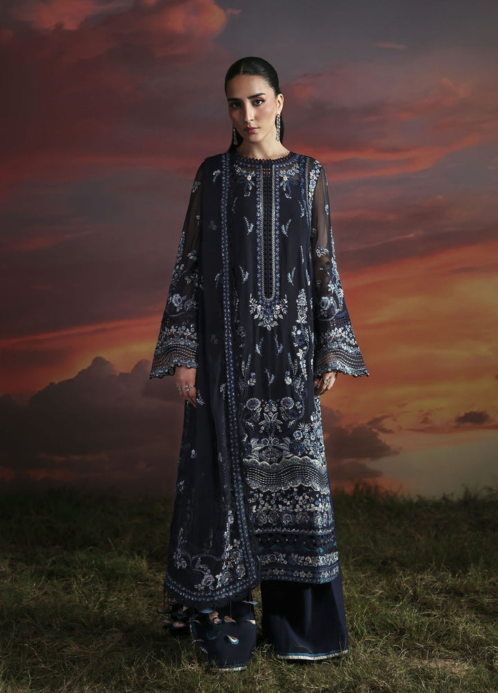 Moonlit Muse by Zarposh Embroidered Chiffon Suits Unstitched 3 Piece ZP25ML D-03 Muse - Formals Collection