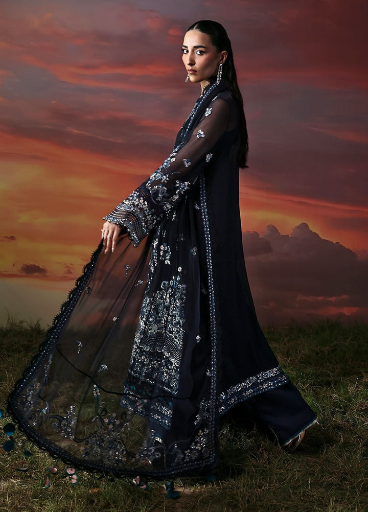 Moonlit Muse by Zarposh Embroidered Chiffon Suits Unstitched 3 Piece ZP25ML D-03 Muse - Formals Collection