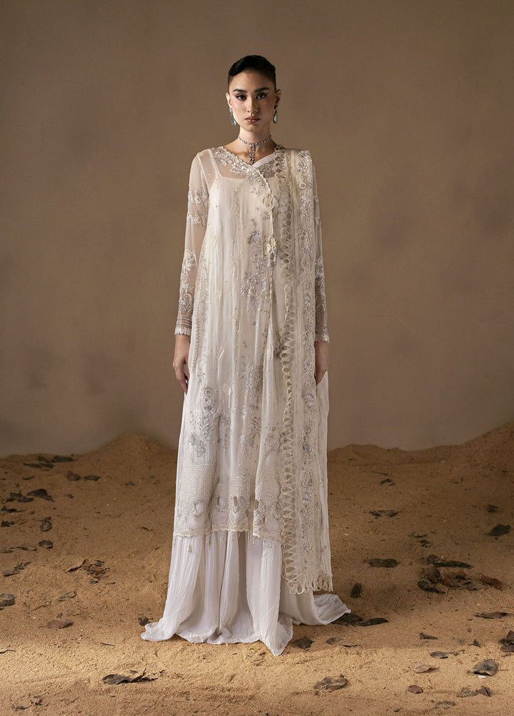 Moonlit Muse by Zarposh Embroidered Chiffon Suits Unstitched 3 Piece ZP25ML D-04 Mystique - Formals Collection