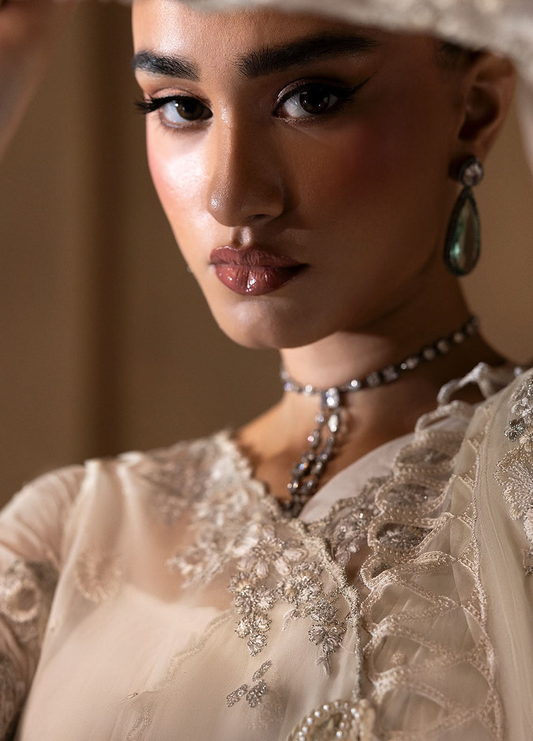 Moonlit Muse by Zarposh Embroidered Chiffon Suits Unstitched 3 Piece ZP25ML D-04 Mystique - Formals Collection