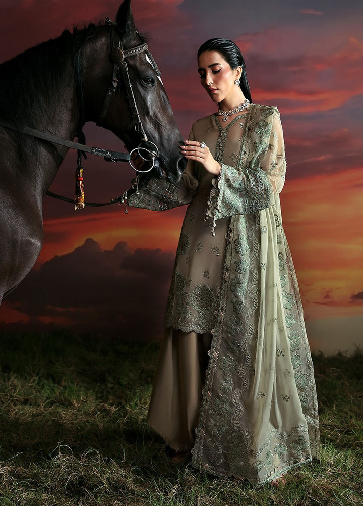 Moonlit Muse by Zarposh Embroidered Chiffon Suits Unstitched 3 Piece ZP25ML D-05 Nerine - Formals Collection