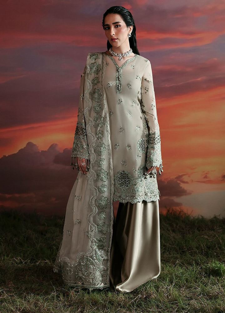 Moonlit Muse by Zarposh Embroidered Chiffon Suits Unstitched 3 Piece ZP25ML D-05 Nerine - Formals Collection
