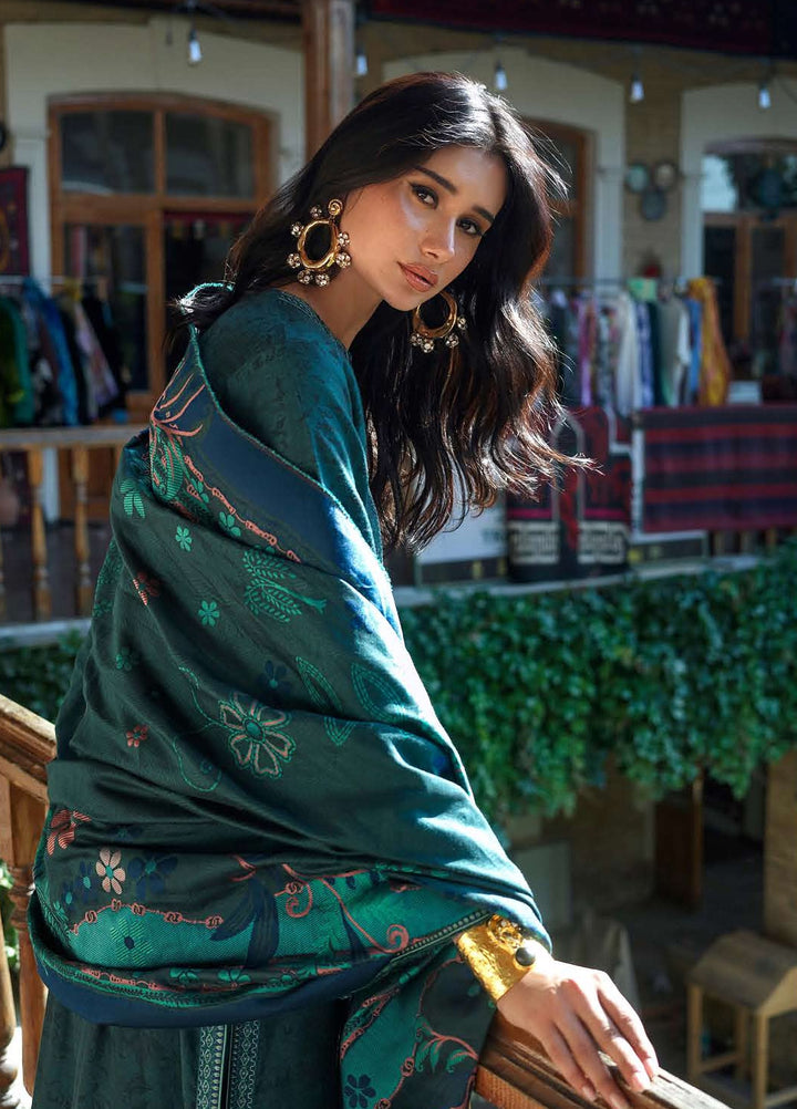 Echoes of Registan by Mushq Unstitched Embroidered Jacquard 3 Piece Suit MU26UER Azure Echo MUNWI260109 - Casual Collection