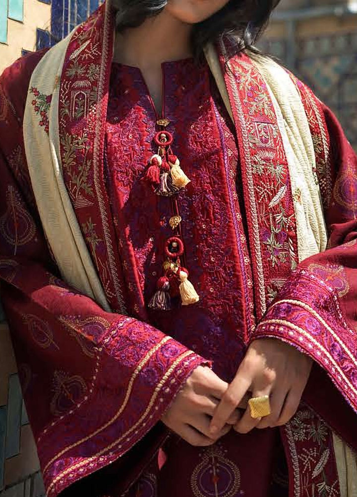 Echoes of Registan by Mushq Unstitched Embroidered Jacquard 3 Piece Suit MU26UER Celestial Queen MUNWI260105 - Casual Collection