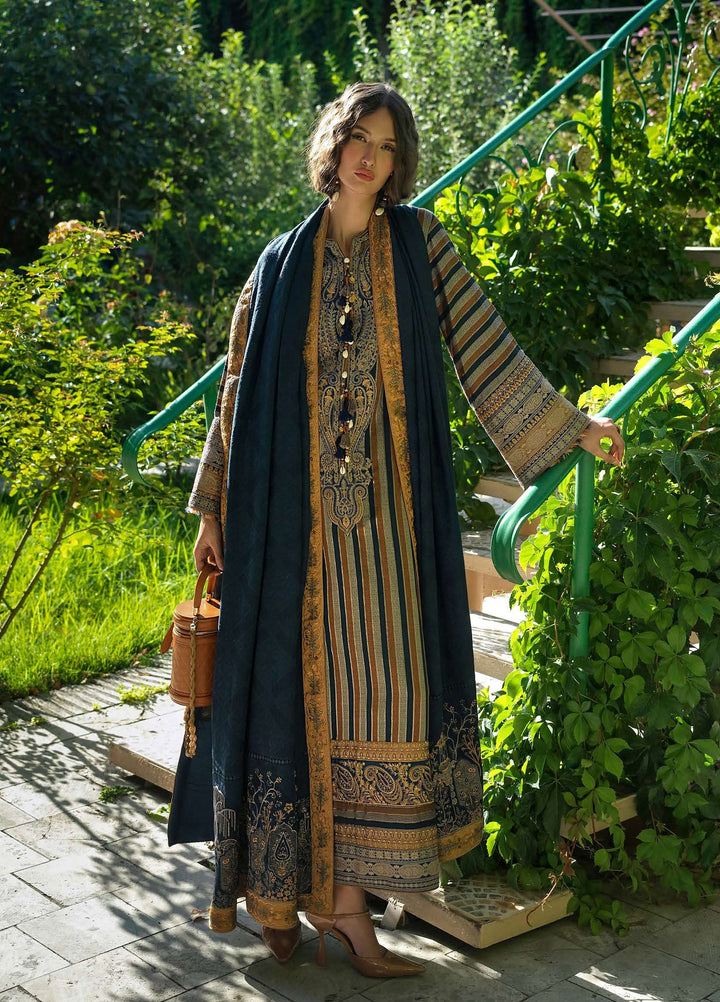 Echoes of Registan by Mushq Unstitched Embroidered Jacquard 3 Piece Suit MU26UER Gilded Arch MUNWI260103 - Casual Collection