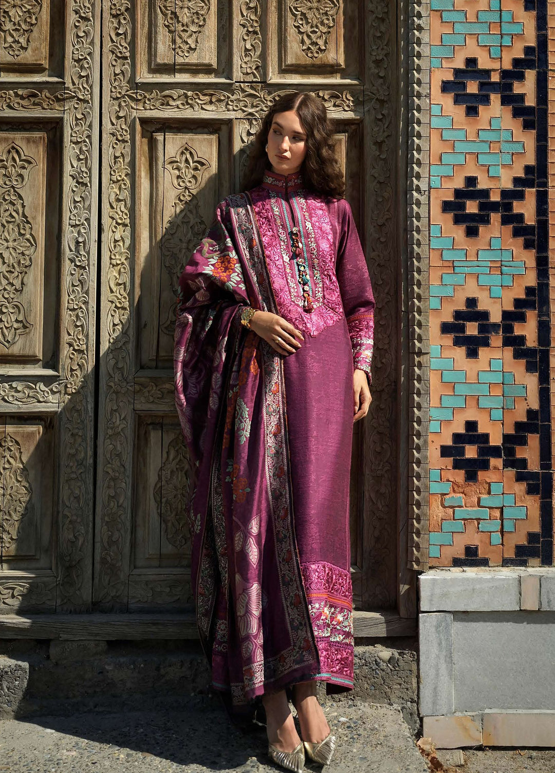 Echoes of Registan by Mushq Unstitched Embroidered Jacquard 3 Piece Suit MU26UER Mosaic Reverie MUNWI260106 - Casual Collection