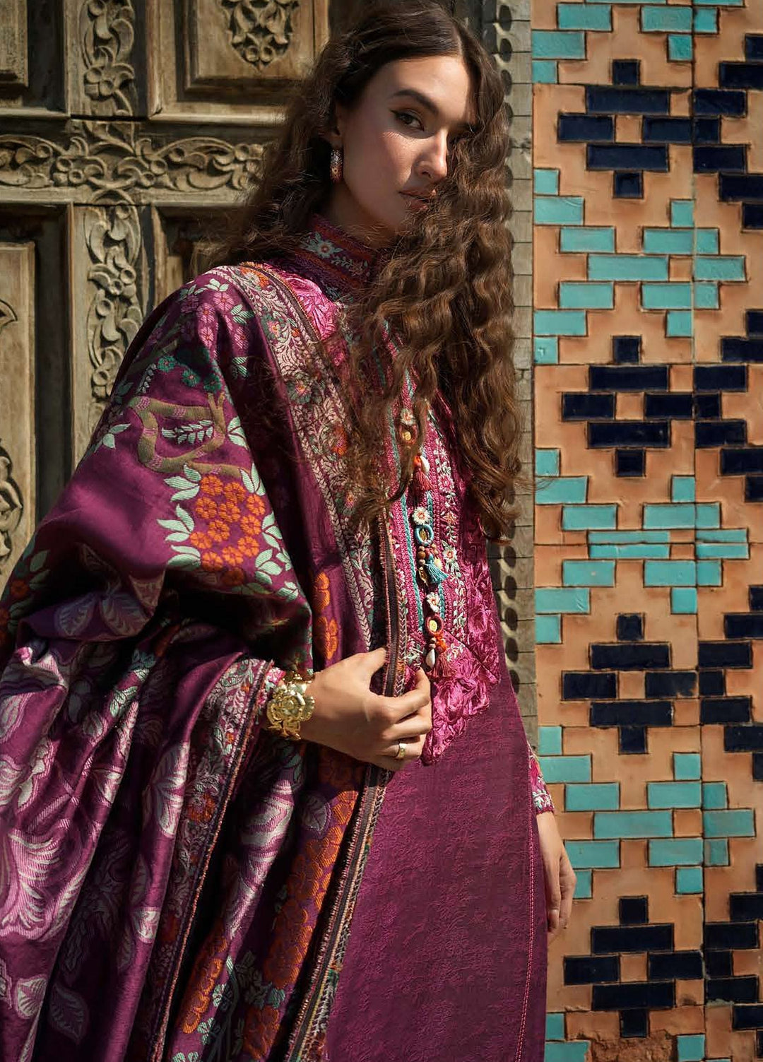 Echoes of Registan by Mushq Unstitched Embroidered Jacquard 3 Piece Suit MU26UER Mosaic Reverie MUNWI260106 - Casual Collection
