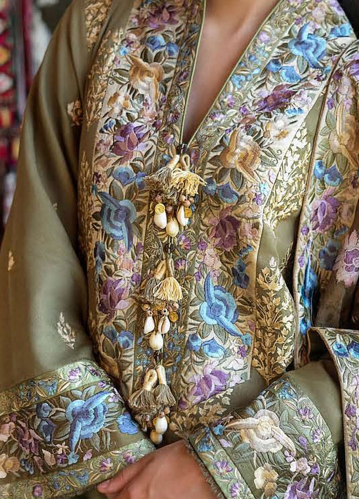 Echoes of Registan by Mushq Unstitched Embroidered Herringbone 3 Piece Suit MU26UER Silk Road MUNWI260112 - Casual Collection