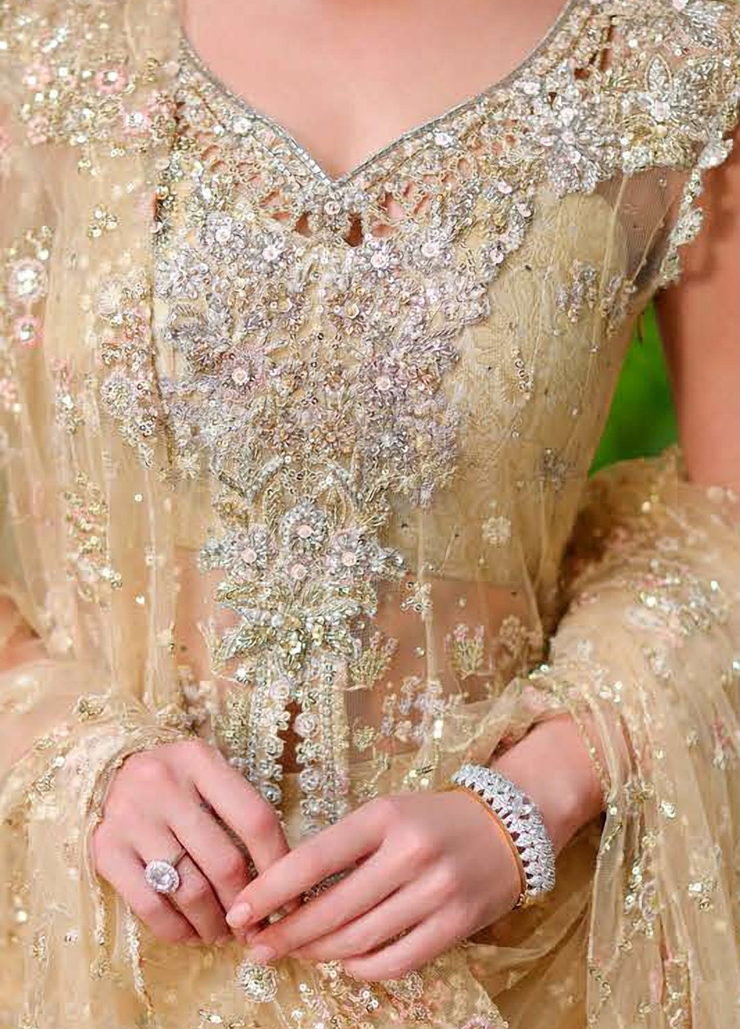 Stardust Love by Mushq Unstitched Embroidered Net 3 Piece Suit MU26USL Love's Legacy MUNWD260101 - Wedding Collection