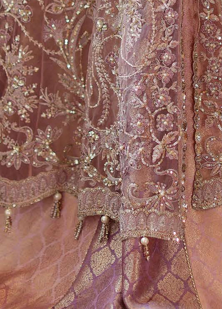 Stardust Love by Mushq Unstitched Embroidered Net 3 Piece Suit MU26USL Midnight Wish MUNWD260105 - Wedding Collection