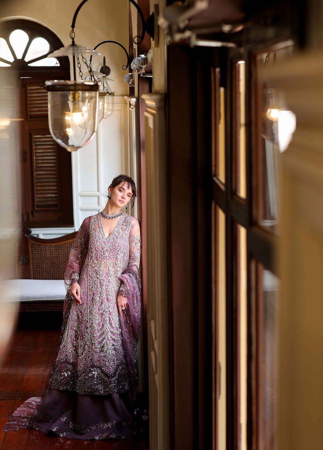 Stardust Love by Mushq Unstitched Embroidered Net 3 Piece Suit MU26USL Starlit Union MUNWD260108 - Wedding Collection