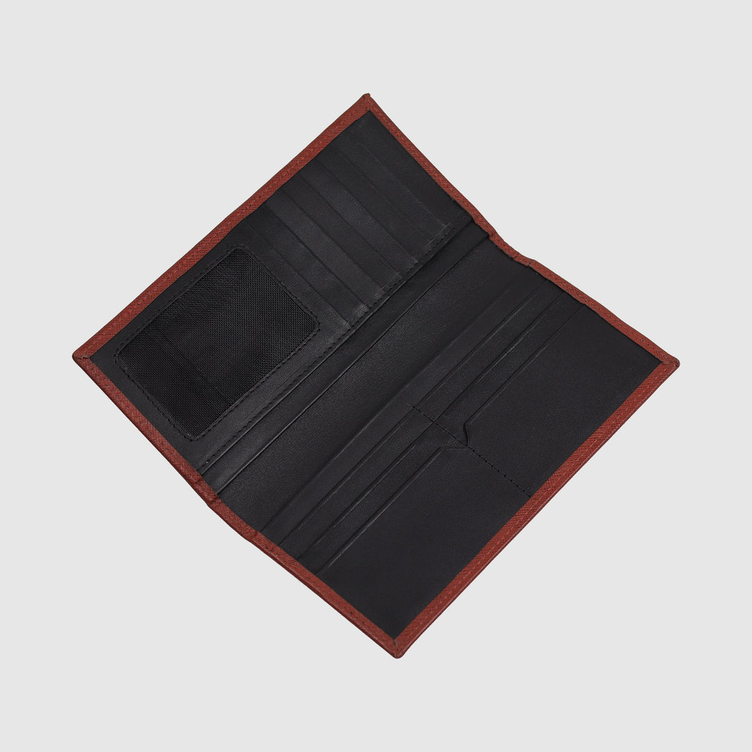 Lafanzo Unisex Leather Monarch Long wallet Reddish Brown - Accessories Collection