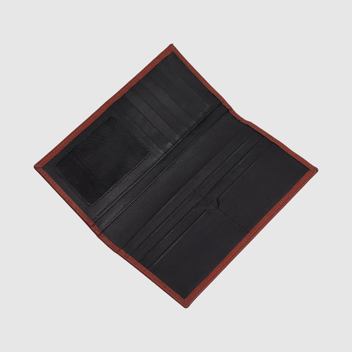 Lafanzo Unisex Leather Monarch Long wallet Reddish Brown - Accessories Collection