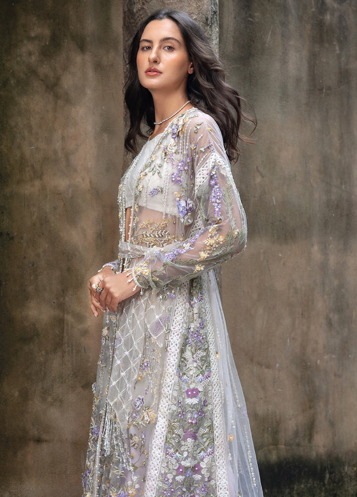 Lavie Haute by Esmel Unstitched Wedding Embroidered Net Suits 3 Piece EML25WU D-101 Naiora - Wedding Collection