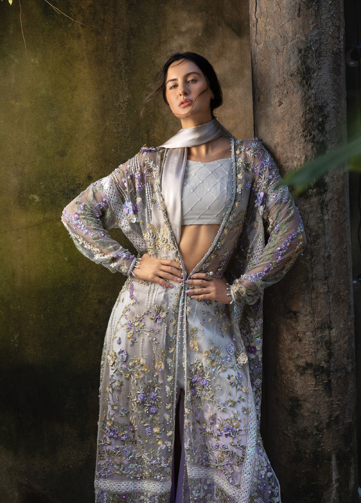 Lavie Haute by Esmel Unstitched Wedding Embroidered Net Suits 3 Piece EML25WU D-101 Naiora - Wedding Collection