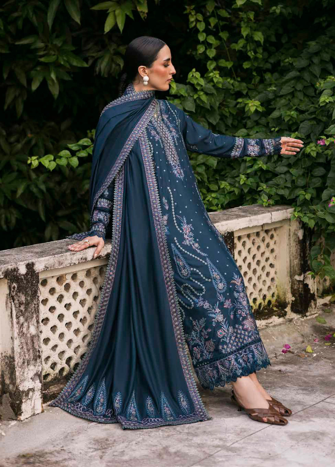 Nureh Exclusive Unstitched Luxury Winter Linen Printed Suits 3 Piece NU25NW NE-175 - Winter Collection