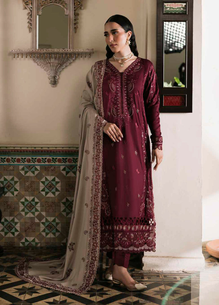 Nureh Exclusive Unstitched Luxury Winter Linen Printed Suits 3 Piece NU25NW NE-176 - Winter Collection