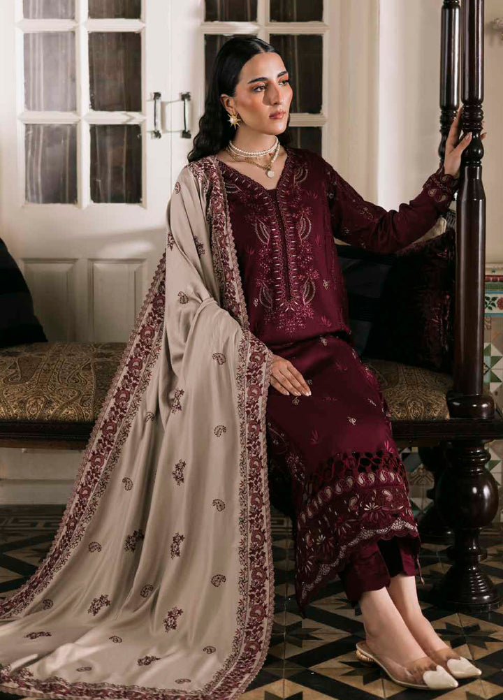 Nureh Exclusive Unstitched Luxury Winter Linen Printed Suits 3 Piece NU25NW NE-176 - Winter Collection
