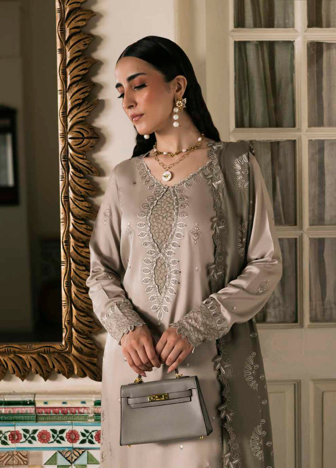 Nureh Exclusive Unstitched Luxury Winter Linen Printed Suits 3 Piece NU25NW NE-178 - Winter Collection