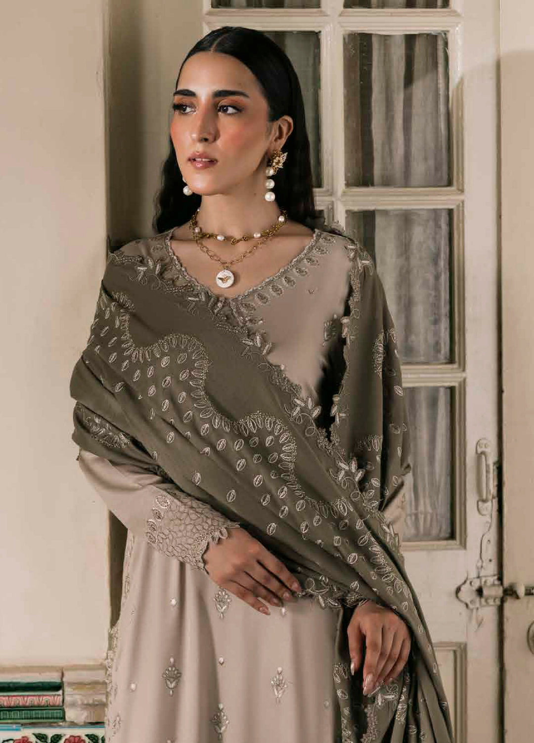 Nureh Exclusive Unstitched Luxury Winter Linen Printed Suits 3 Piece NU25NW NE-178 - Winter Collection