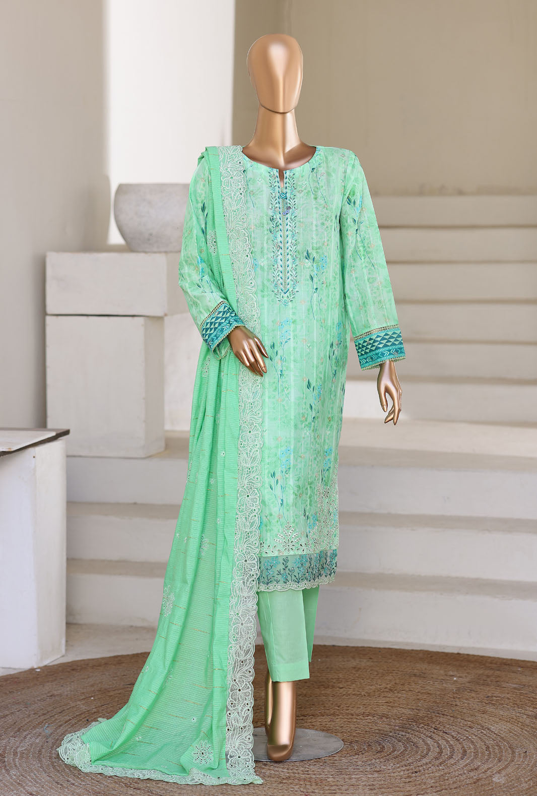 Ninokara by HZ Textile Unstitched Embroidered Jacquard 3 Piece Suit NJE-7003 - Casual Collection