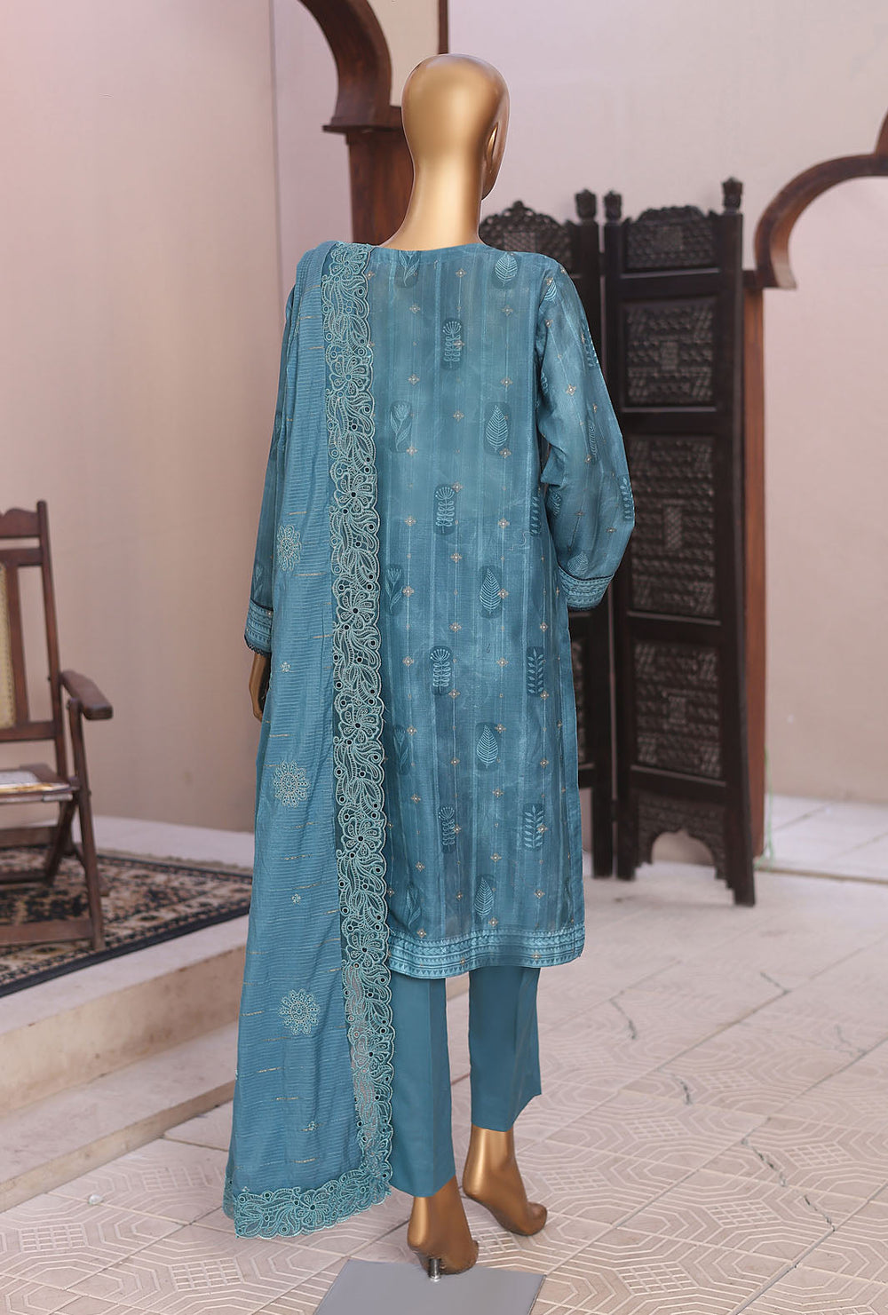 Ninokara by HZ Textile Unstitched Embroidered Jacquard 3 Piece Suit NJE-7012 - Casual Collection