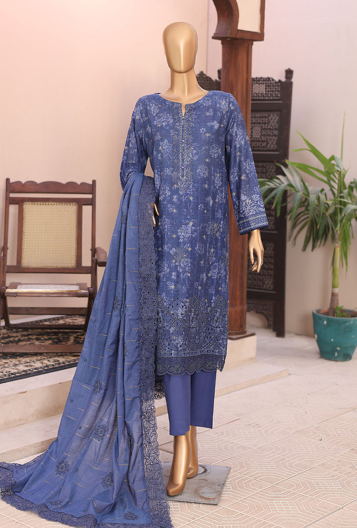 Ninokara by HZ Textile Unstitched Embroidered Jacquard 3 Piece Suit NJE-7013 - Casual Collection