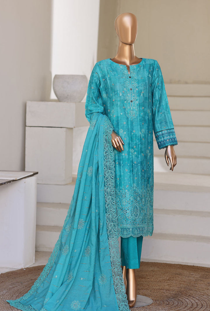 Ninokara by HZ Textile Unstitched Embroidered Jacquard 3 Piece Suit NJE-7014 - Casual Collection