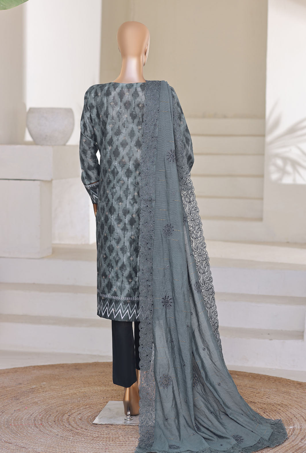 Ninokara by HZ Textile Unstitched Embroidered Jacquard 3 Piece Suit NJE-7015 - Casual Collection