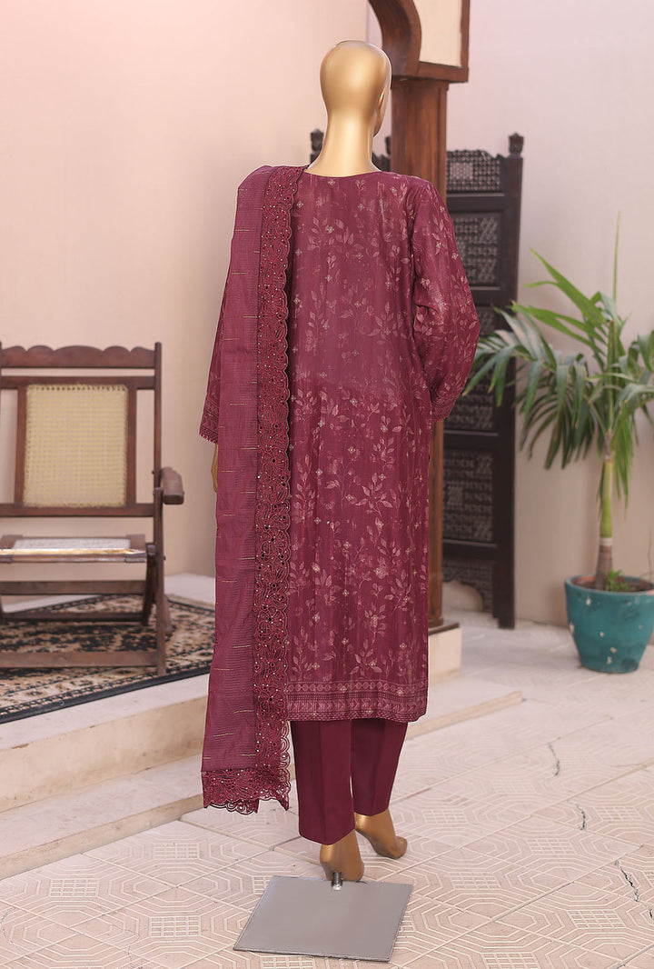 Ninokara by HZ Textile Unstitched Embroidered Jacquard 3 Piece Suit NJE-7016 - Casual Collection