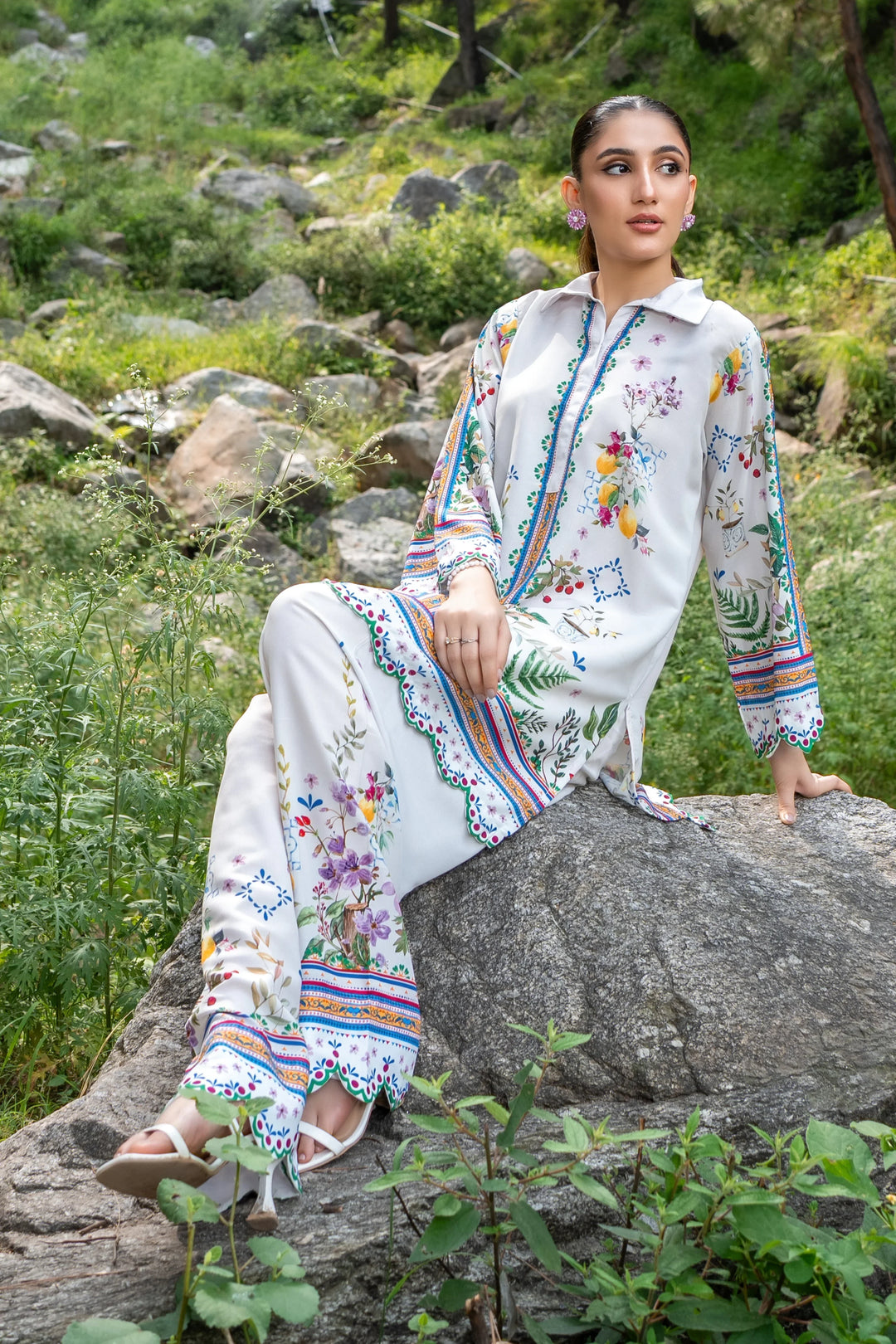 Dhaga Women Pret Printed 2 Piece poly cambric Norma SS25DSP320 - Summer Collection