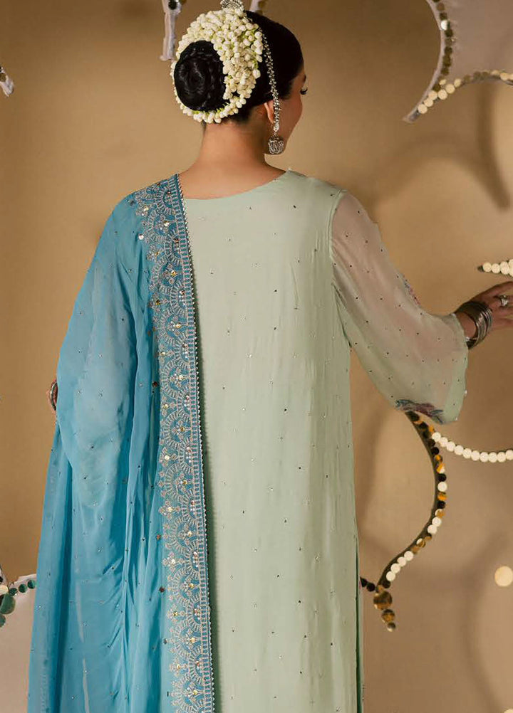 Nureh Embroidered Chiffon Suits Unstitched 3 Piece NU25MEU MK - 13 - Formals Collection