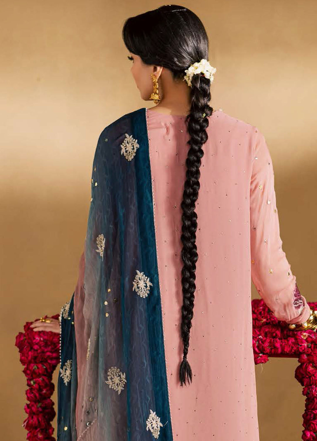 Nureh Embroidered Chiffon Suits Unstitched 3 Piece NU25MEU MK - 14 - Formals Collection