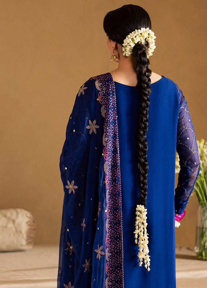 Nureh Embroidered Chiffon Suits Unstitched 3 Piece NU25MEU MK - 15 - Formals Collection