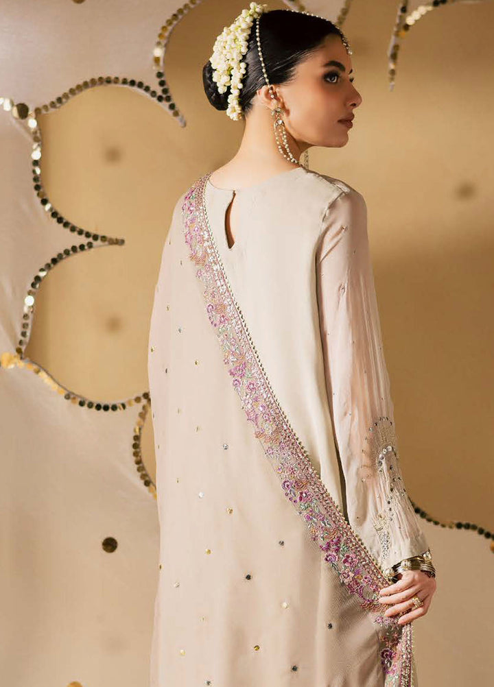 Nureh Embroidered Chiffon Suits Unstitched 3 Piece NU25MEU MK - 17 - Formals Collection