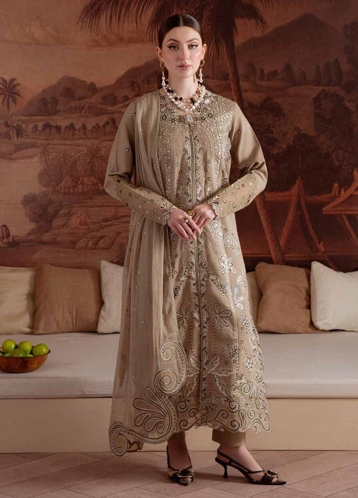 Nureh Embroidered Karandi Suits Unstitched 3 Piece NU25NK NE-170 - Winter Collection