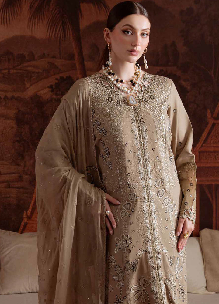 Nureh Embroidered Karandi Suits Unstitched 3 Piece NU25NK NE-170 - Winter Collection