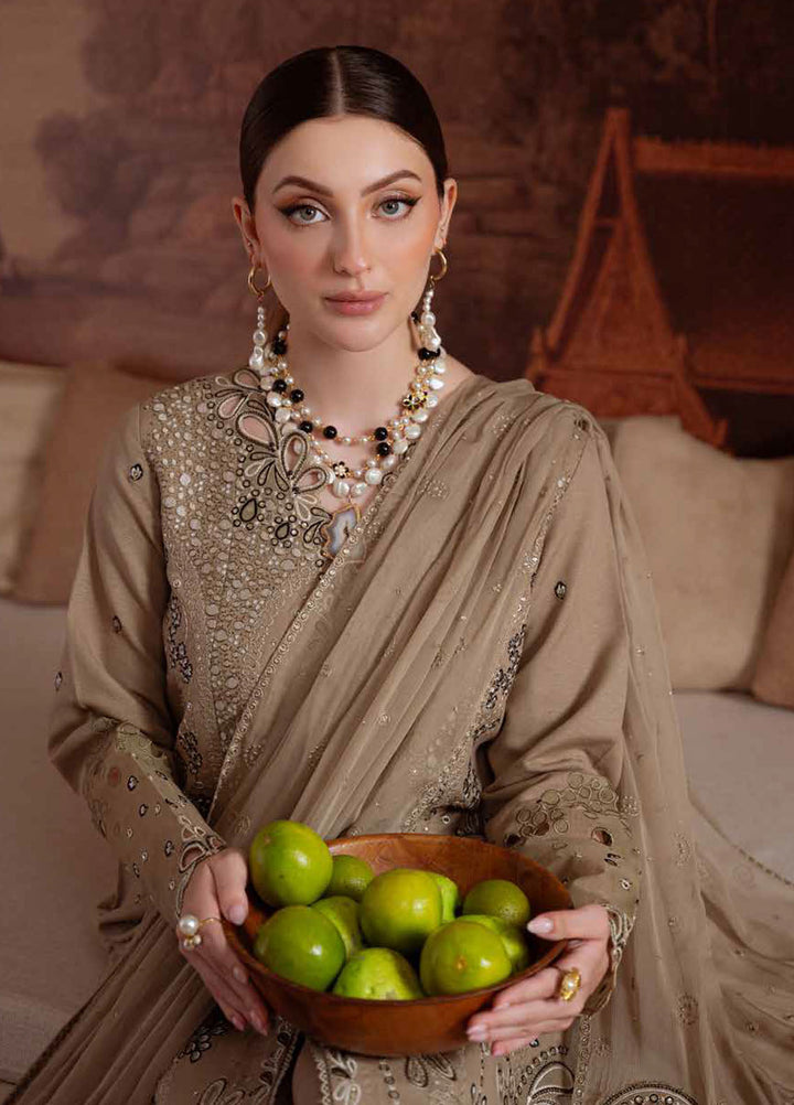 Nureh Embroidered Karandi Suits Unstitched 3 Piece NU25NK NE-170 - Winter Collection