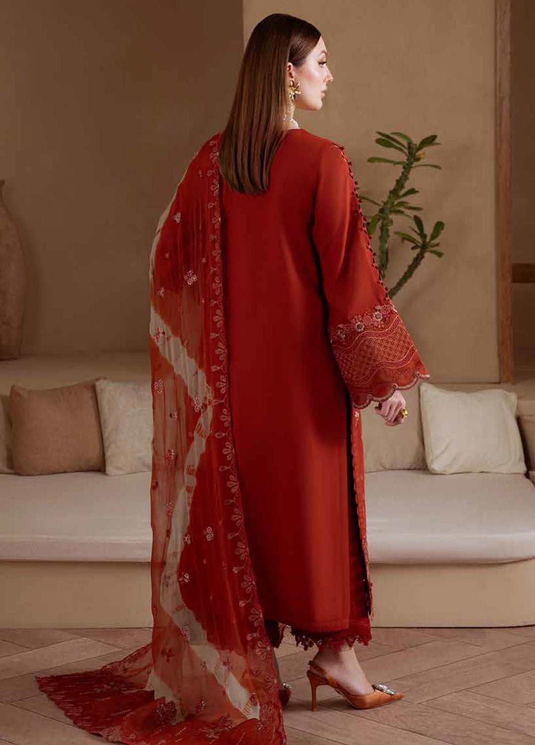 Nureh Embroidered Karandi Suits Unstitched 3 Piece NU25NK NE-171 - Winter Collection