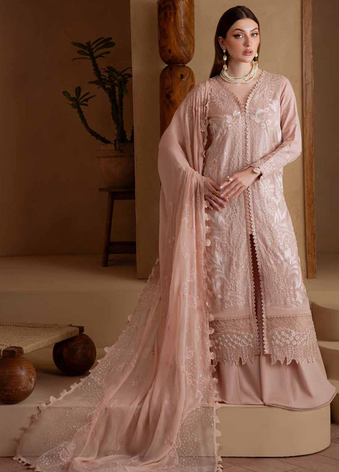 Nureh Embroidered Karandi Suits Unstitched 3 Piece NU25NK NE-172 - Winter Collection