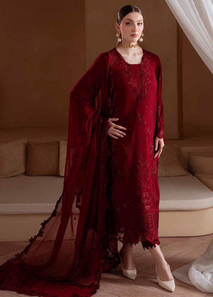 Nureh Embroidered Karandi Suits Unstitched 3 Piece NU25NK NE-173 - Winter Collection