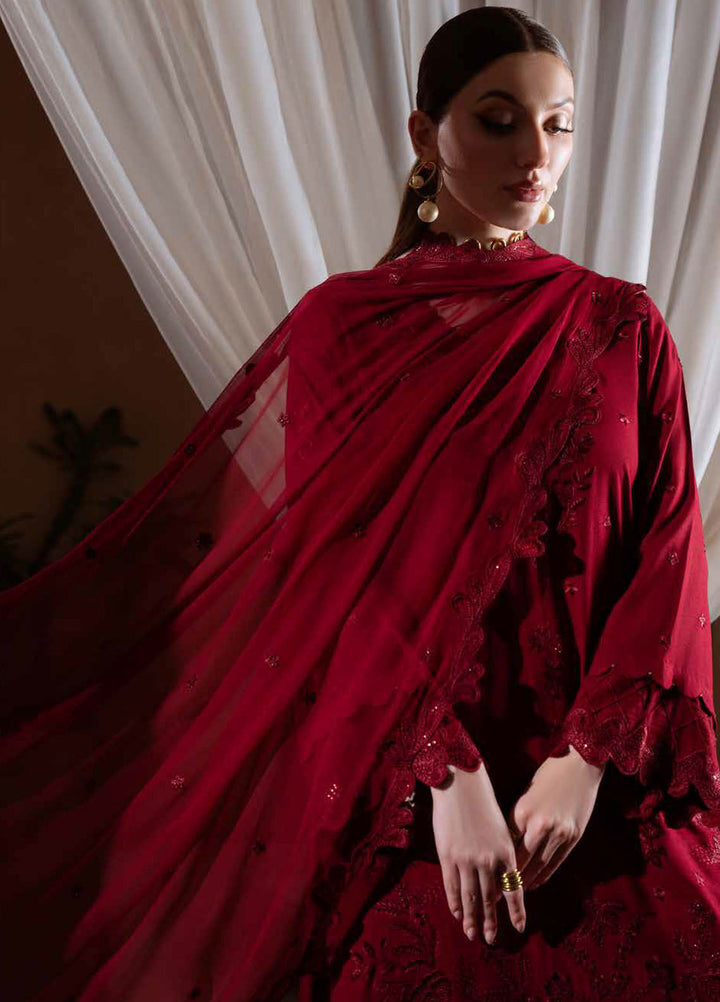 Nureh Embroidered Karandi Suits Unstitched 3 Piece NU25NK NE-173 - Winter Collection