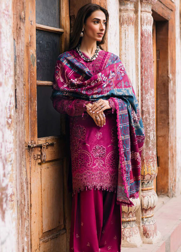 Maya by Nureh Embroidered Linen Suits Unstitched 3 Piece NU25ML NW-100 - Winter Collection