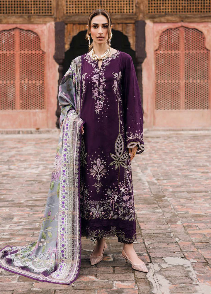 Maya by Nureh Embroidered Linen Suits Unstitched 3 Piece NU25ML NW-104 - Winter Collection