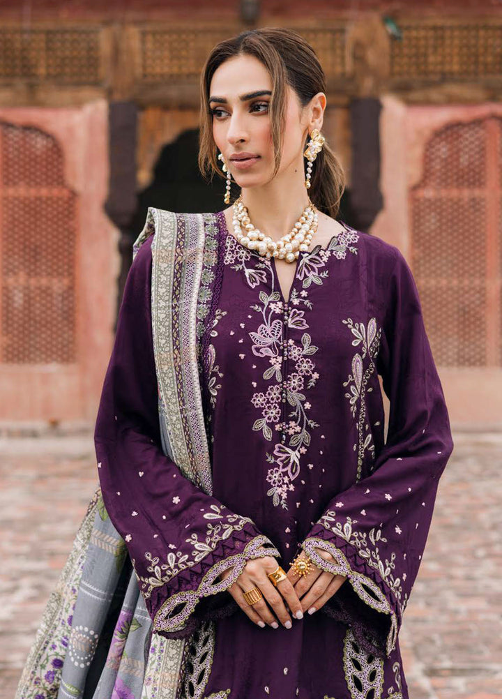 Maya by Nureh Embroidered Linen Suits Unstitched 3 Piece NU25ML NW-104 - Winter Collection