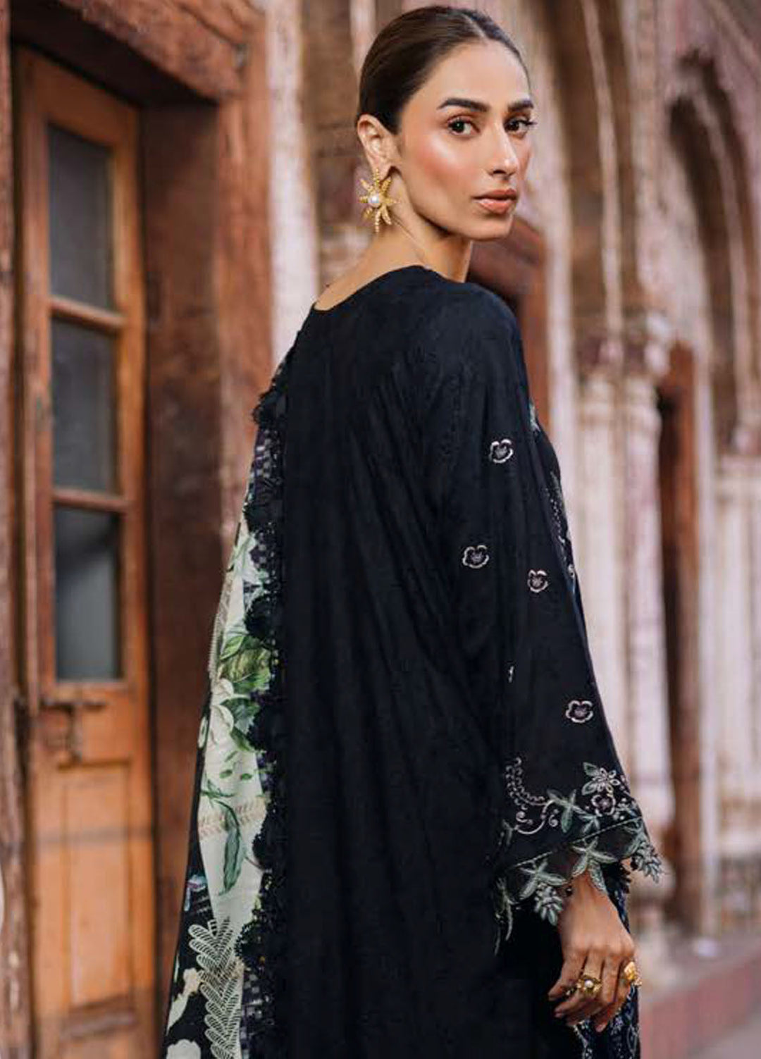 Maya by Nureh Embroidered Linen Suits Unstitched 3 Piece NU25ML NW-107 - Winter Collection